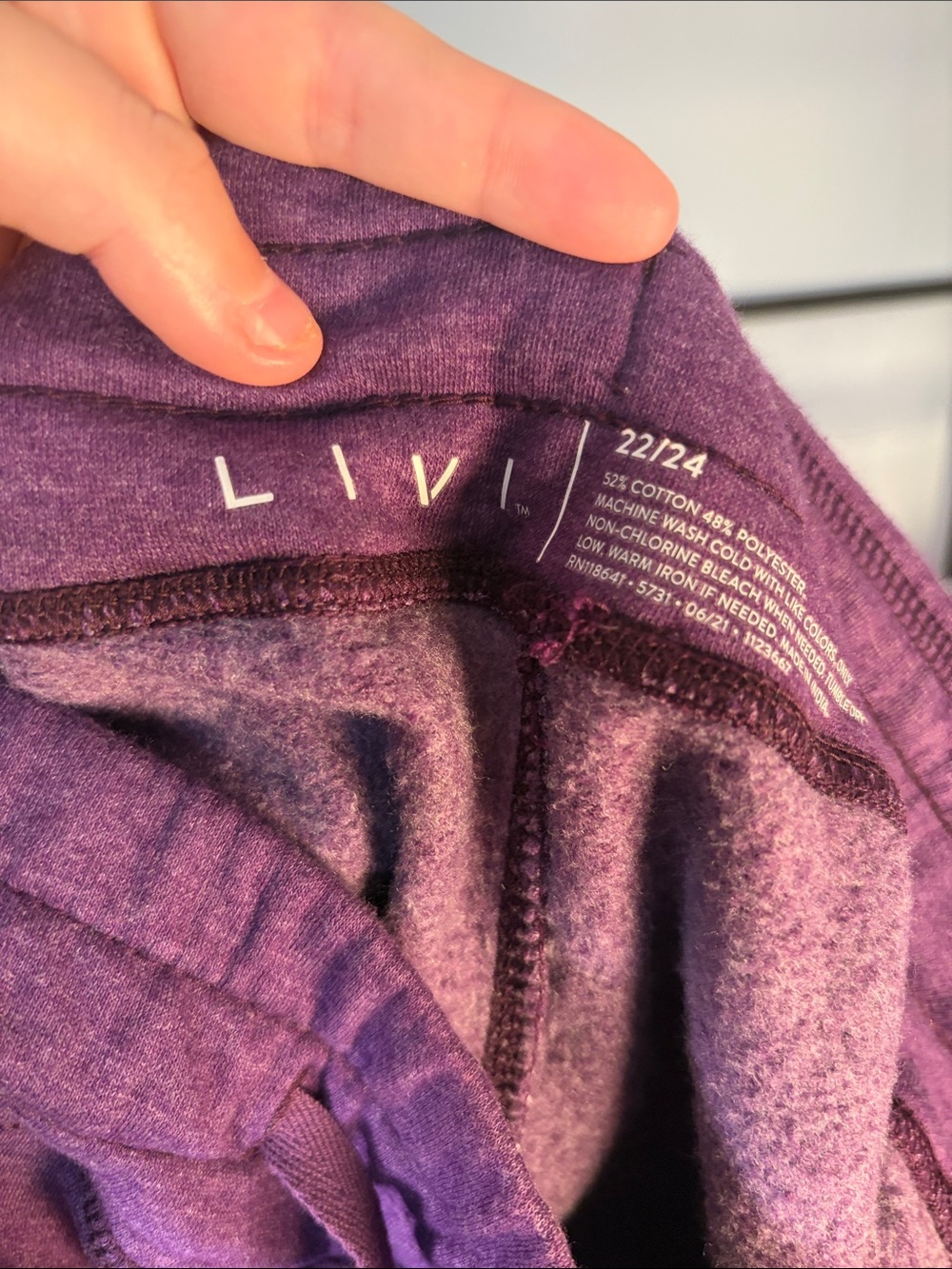 Livi Active Purple Track Joggers